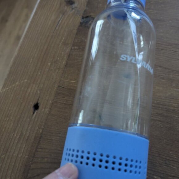 NEW Sylvania Water Bottle & Portable Bluetooth Speaker Blue 2 in 1 BPA Free - Picture 1 of 5